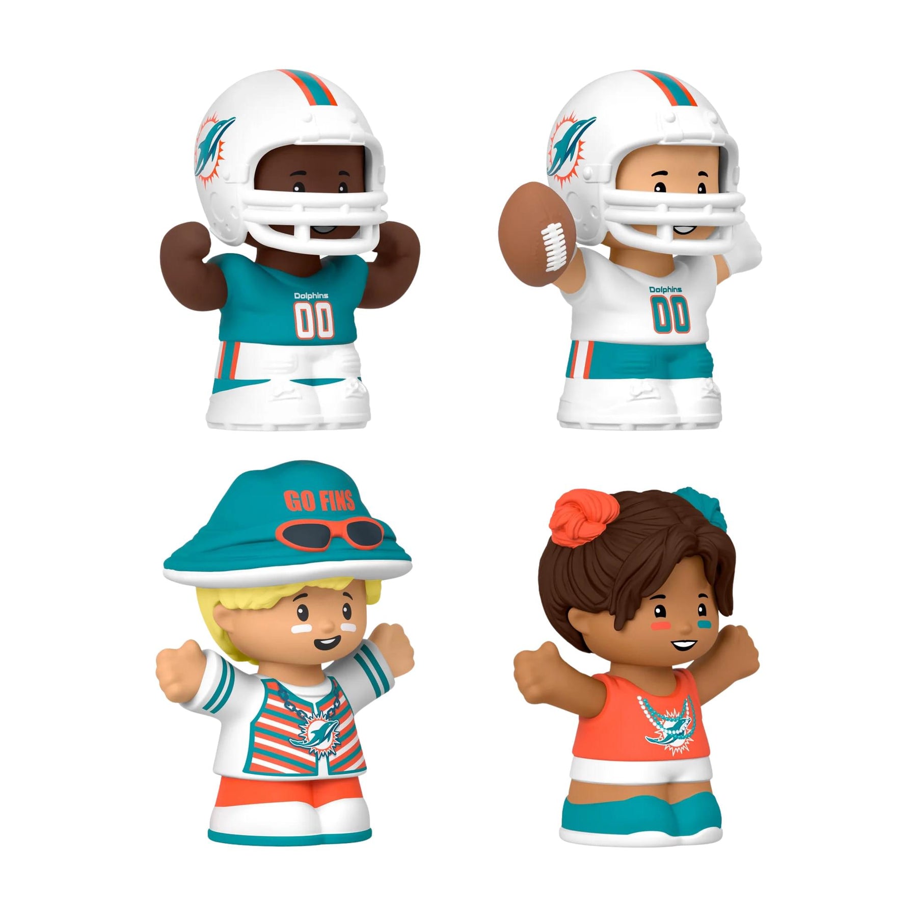 Miami Dolphins 4-Piece NFL Little People Collector Set