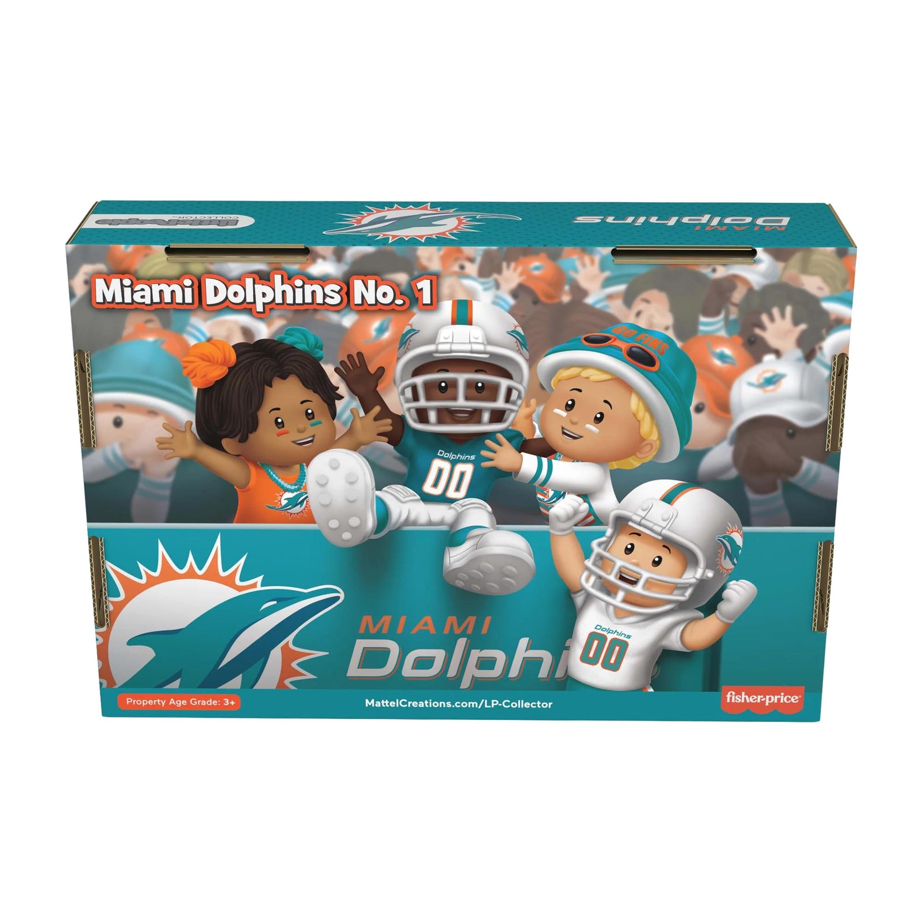 Miami Dolphins 4-Piece NFL Little People Collector Set