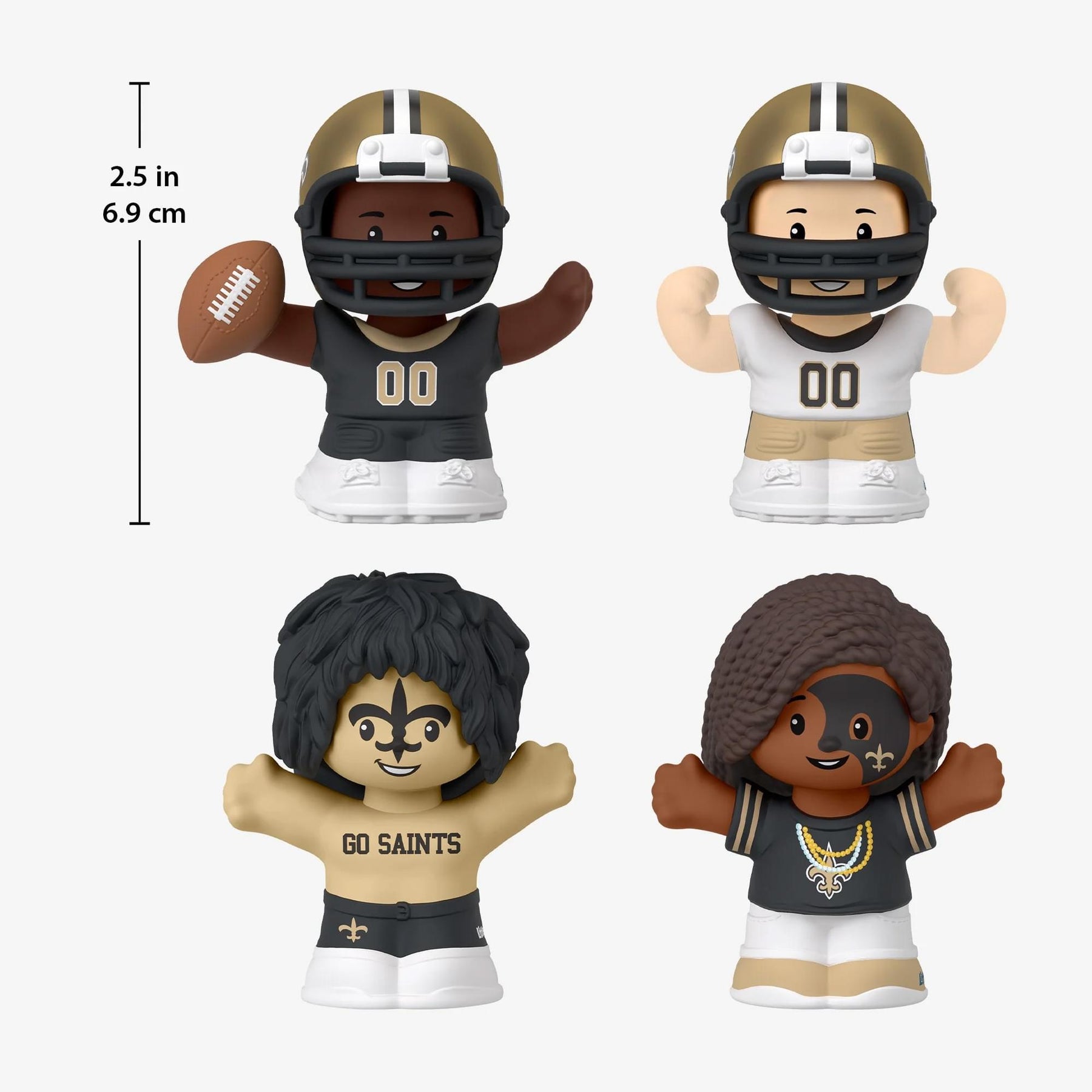 New Orleans Saints 4-Piece NFL Little People Collector Set