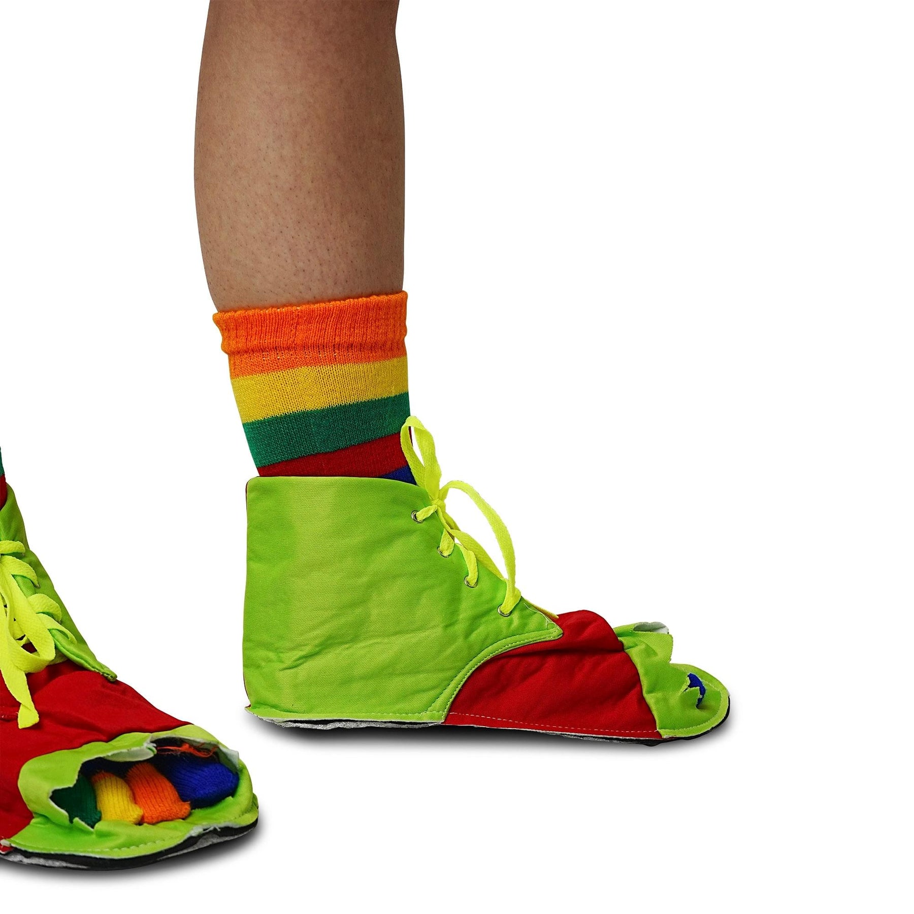 Clown Shoes And Toe Sock Costume Set Adult One Size
