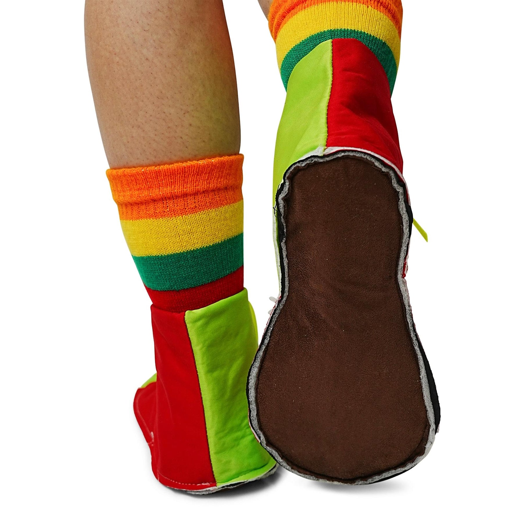 Clown Shoes And Toe Sock Costume Set Adult One Size