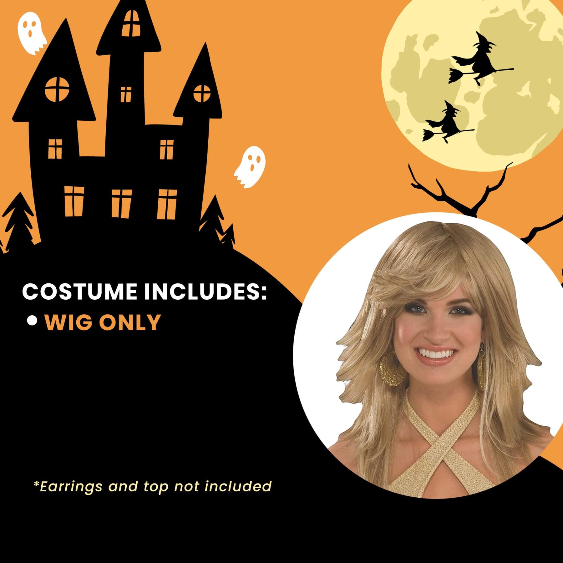 Disco Fantasy Costume Wig