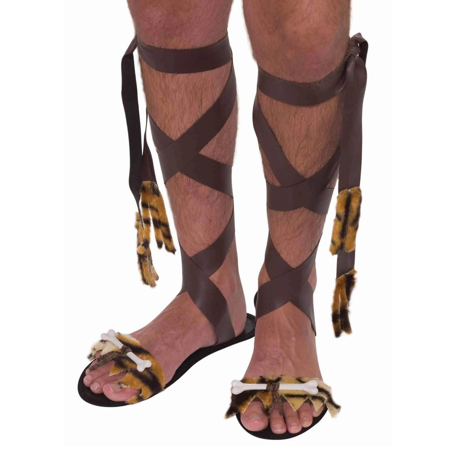 Stone Age Men's Costume Sandals One Size