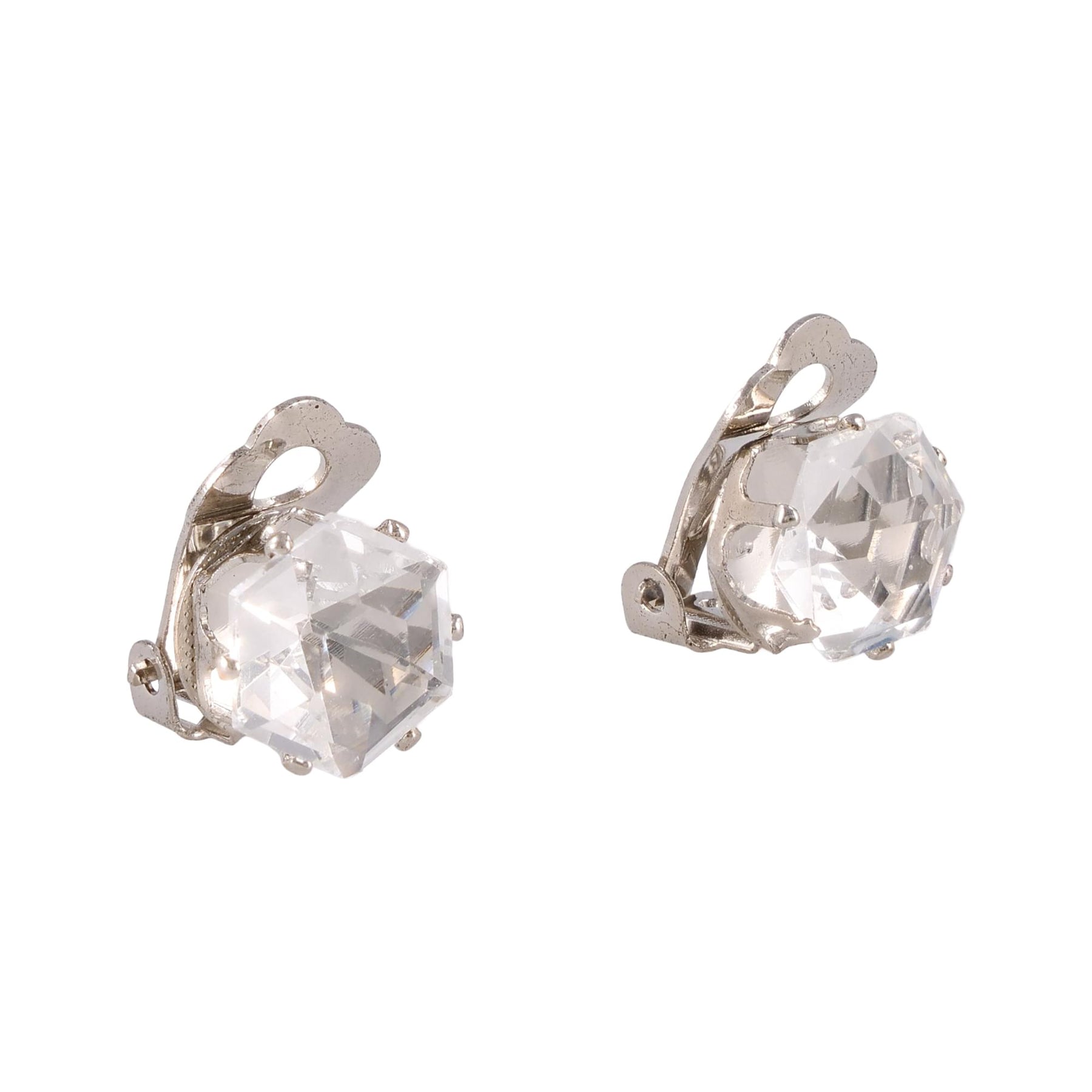 Big Diamond Stud Costume Earrings Accessory
