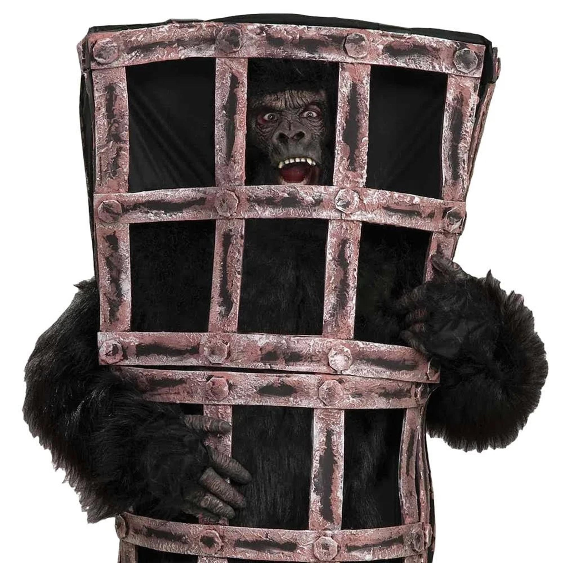 Gorilla Ape In Cage Costume Adult