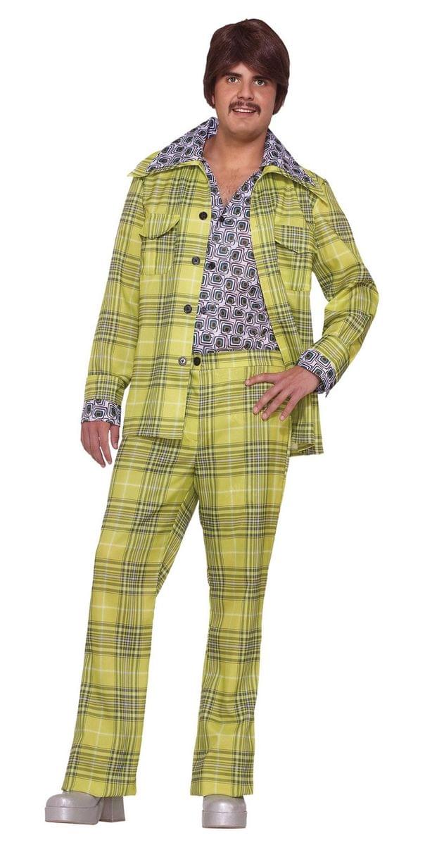 70'S Plaid Leisure Suit Adult Costume