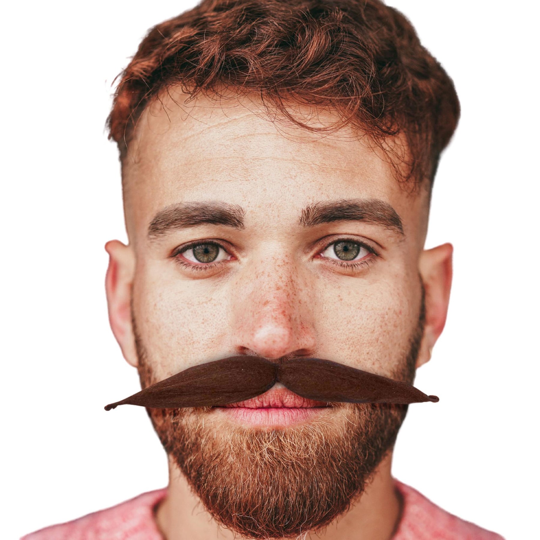 Shape It 6 Ways Brown Moustache Costume Accessory