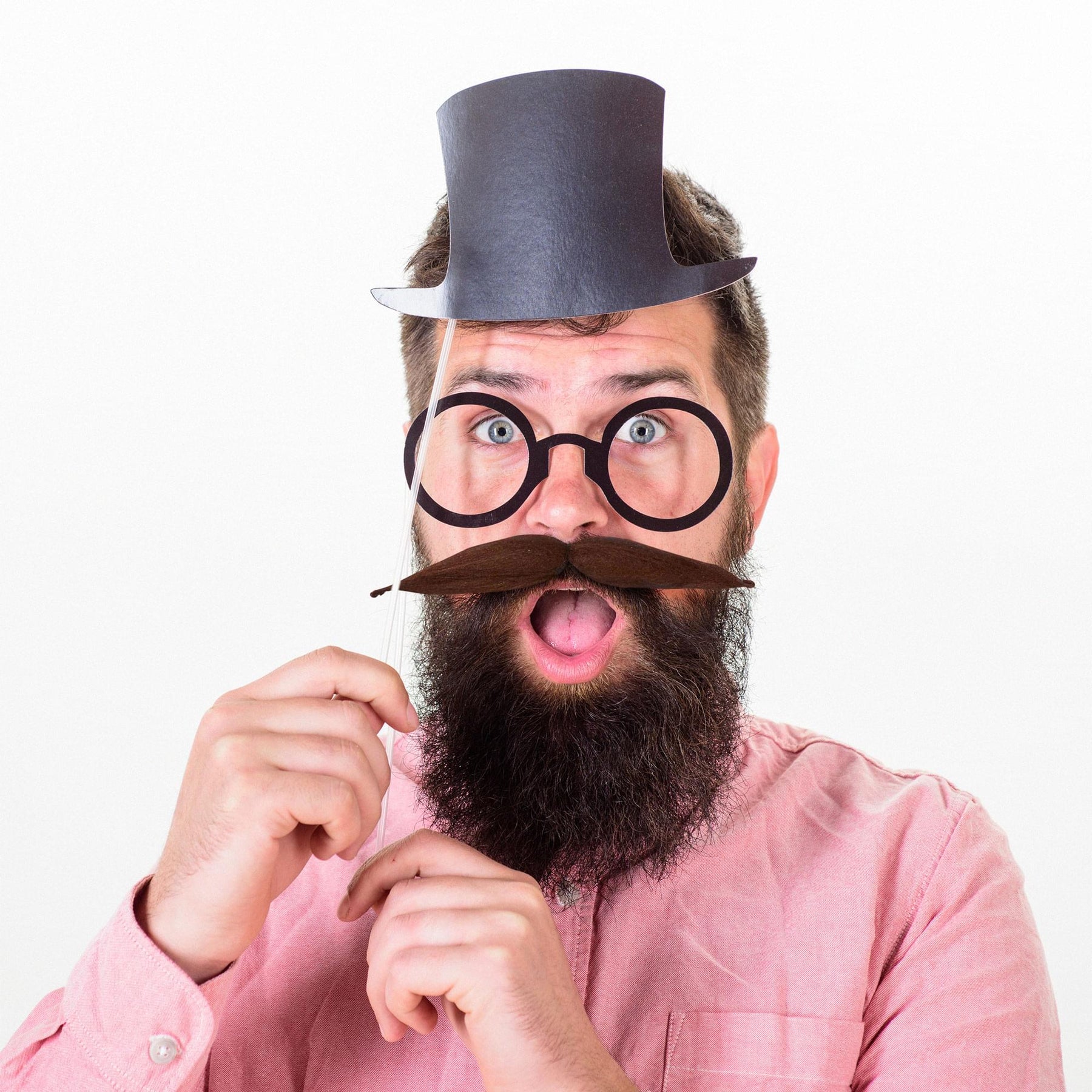 Shape It 6 Ways Brown Moustache Costume Accessory