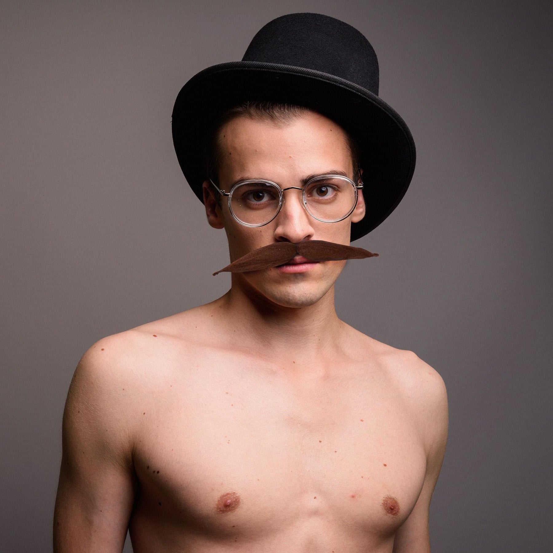 Shape It 6 Ways Brown Moustache Costume Accessory