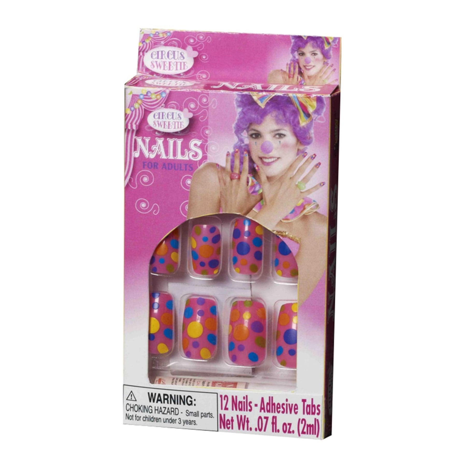 Circus Sweetie Polka Dot Costume Nails