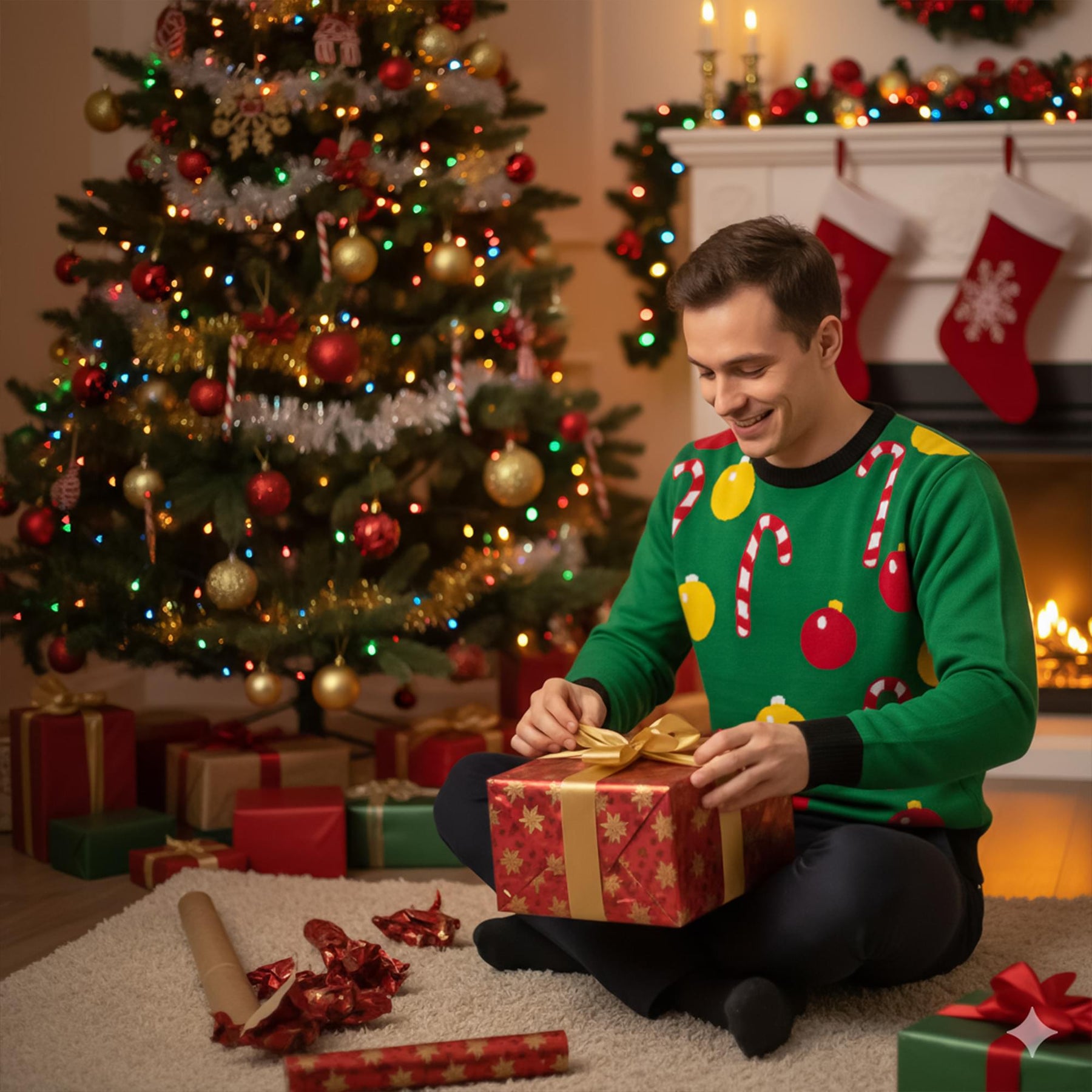 Ugly Christmas Ornament Adult Sweater