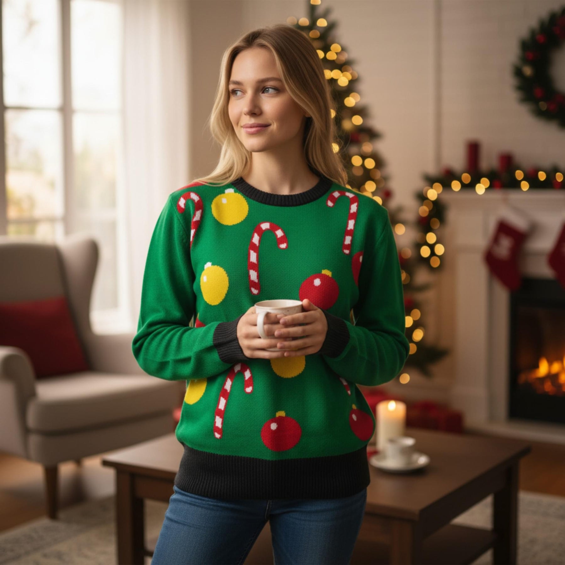 Ugly Christmas Ornament Adult Sweater