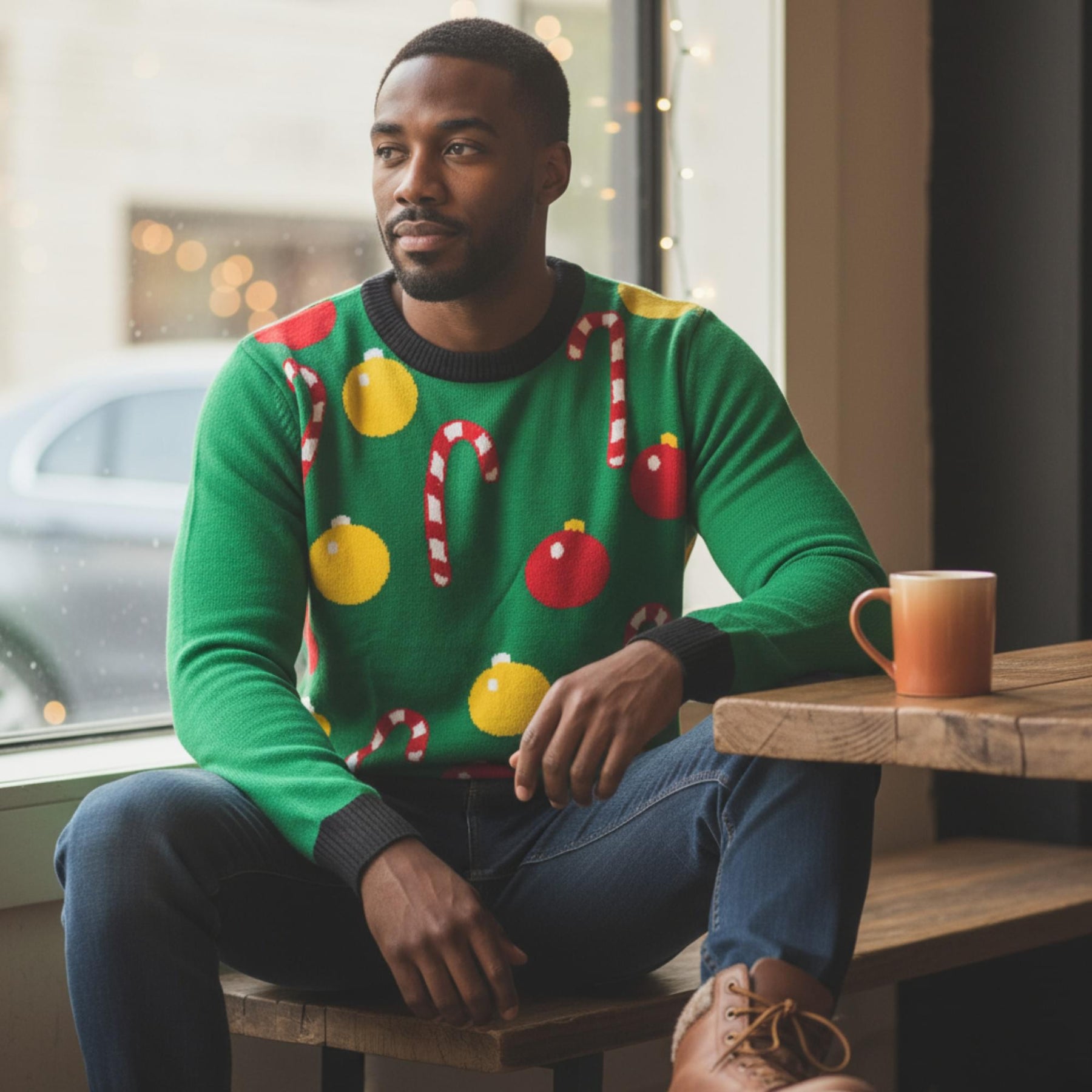 Ugly Christmas Ornament Adult Sweater