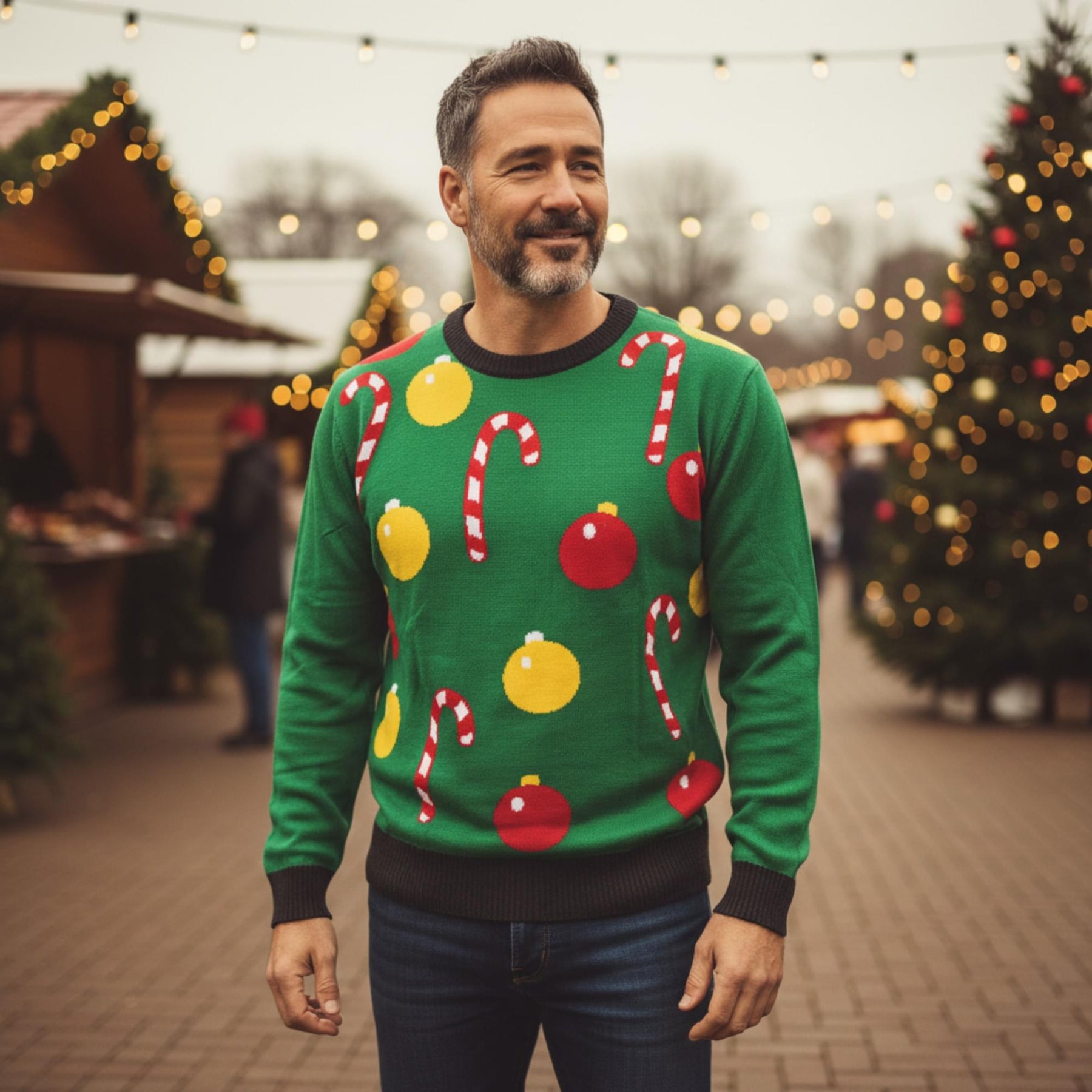 Ugly Christmas Ornament Adult Sweater