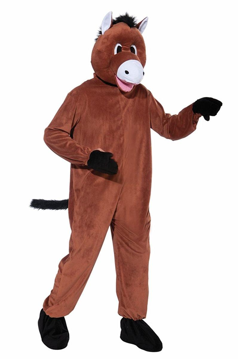Horse Plush Mascot Adult Costume