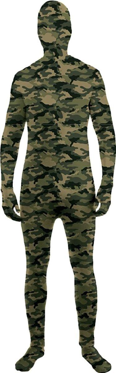 Disappearing Man Camo Skin Suit Adult Standard Costume