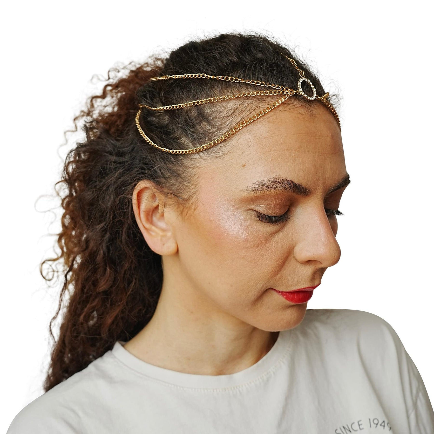 Medieval Fantasy Golden Costume Headpiece