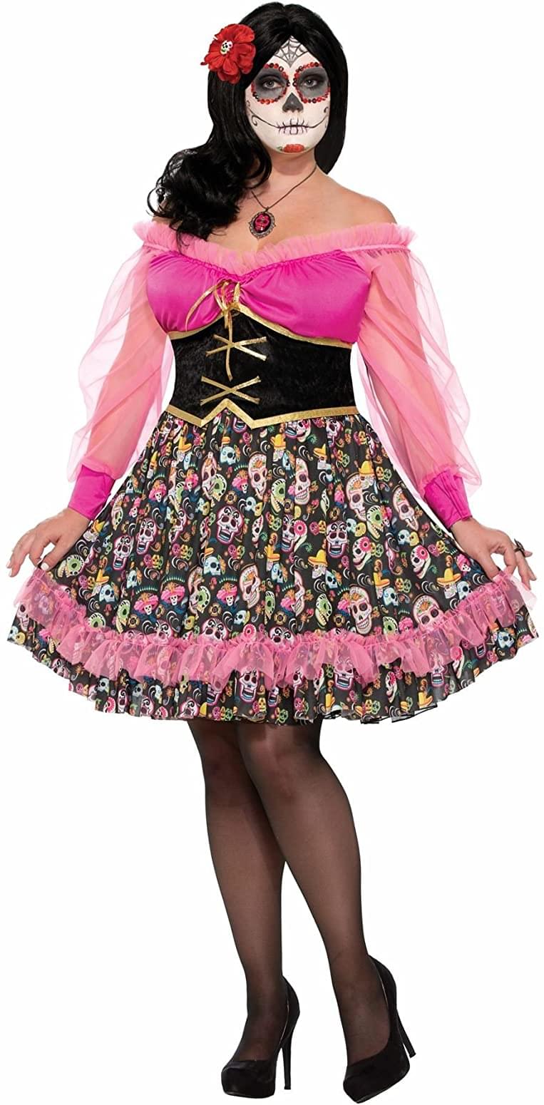 Day Of Dead Senorita Costume Plus Size