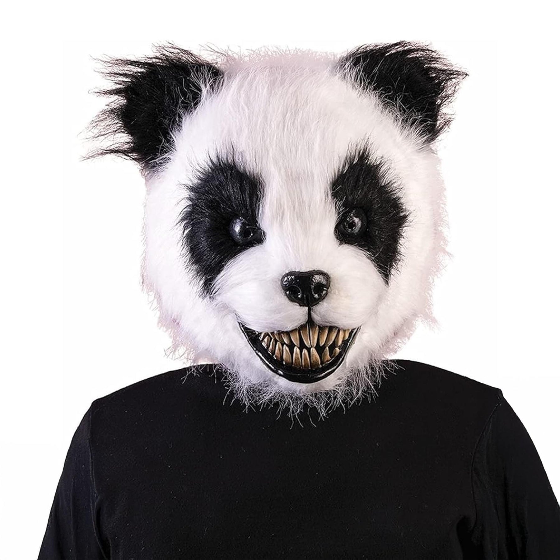 Scary Panda Latex Adult Costume Mask