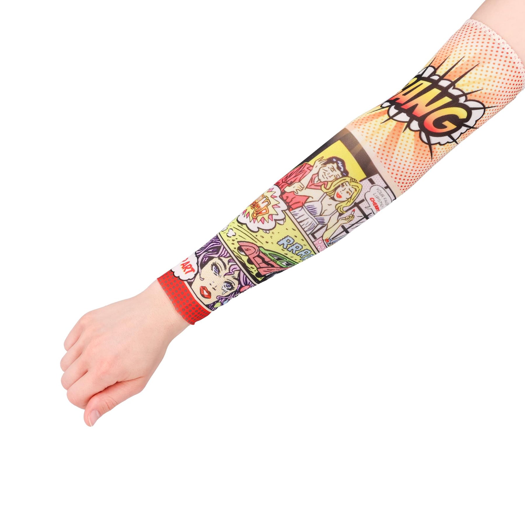 Pop Art Tattoo Costume Arm Sleeve
