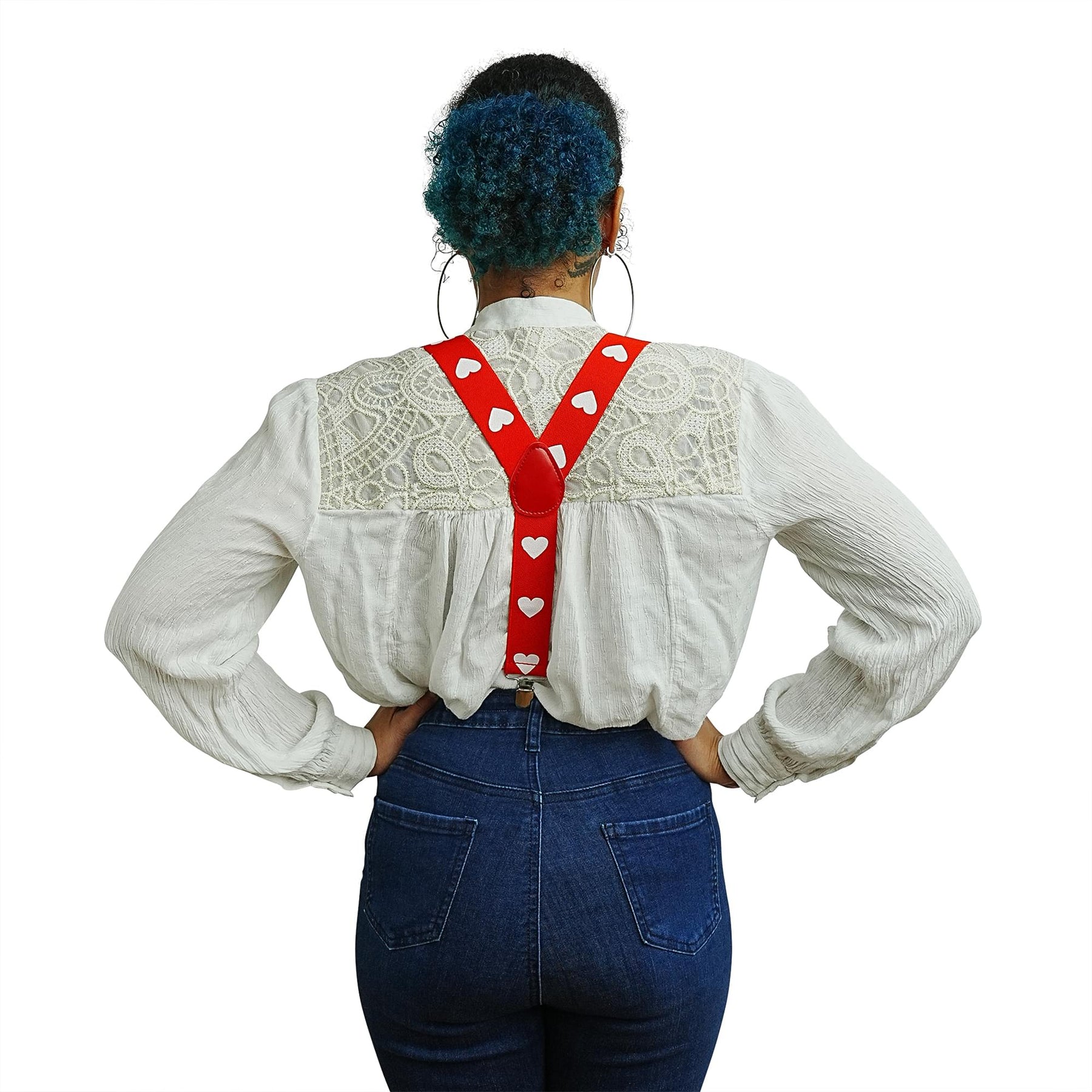 Valentine's Day Heart Adult Costume Suspenders