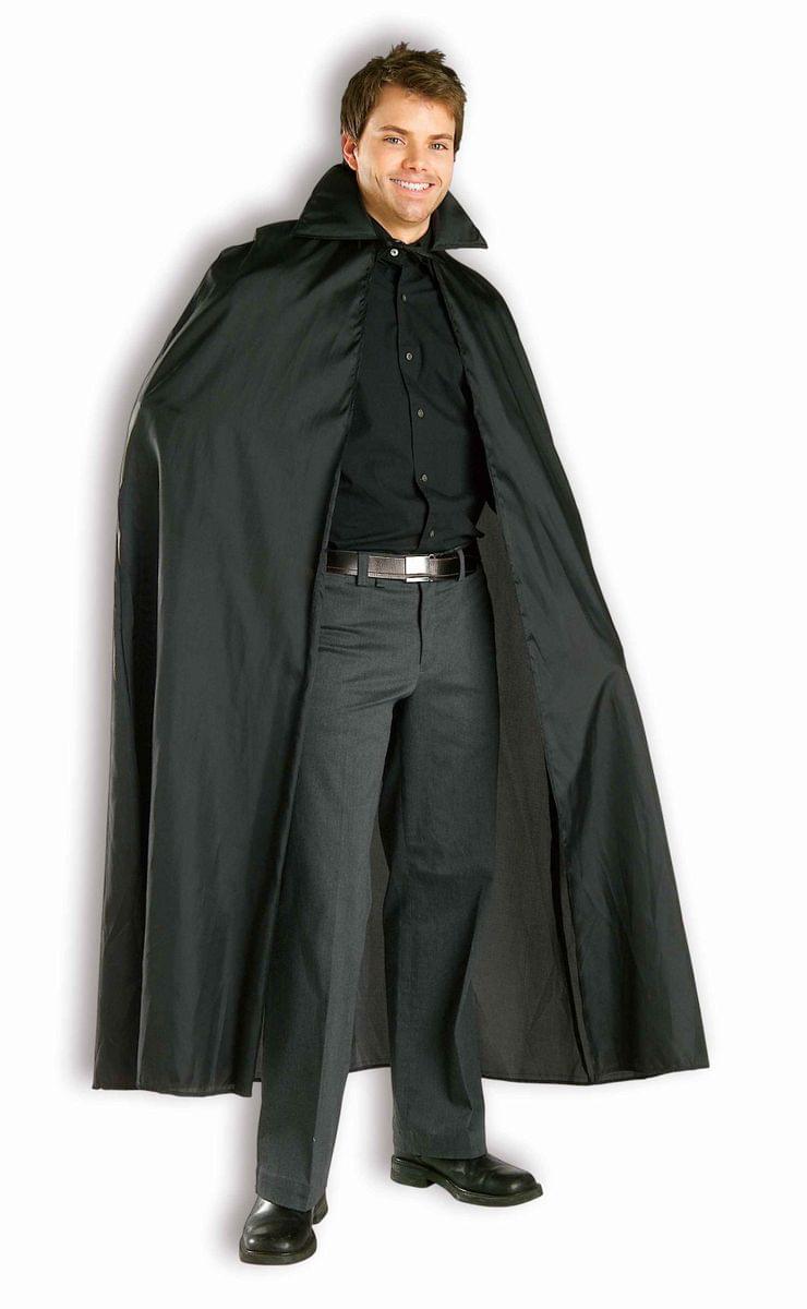 56" Black Adult Costume Cape