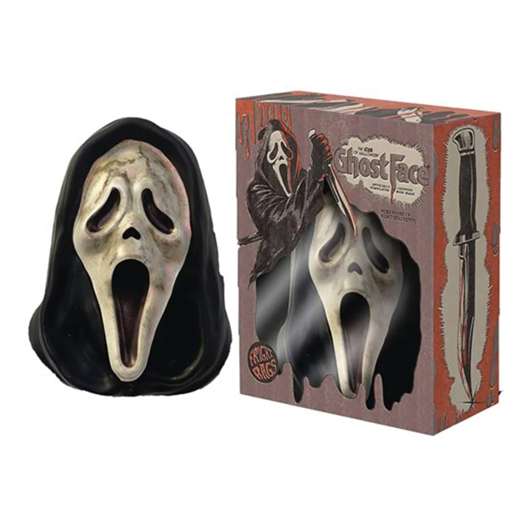 Scream 6 Inch Fright Rags Mini Mask | Ghost Face Aged