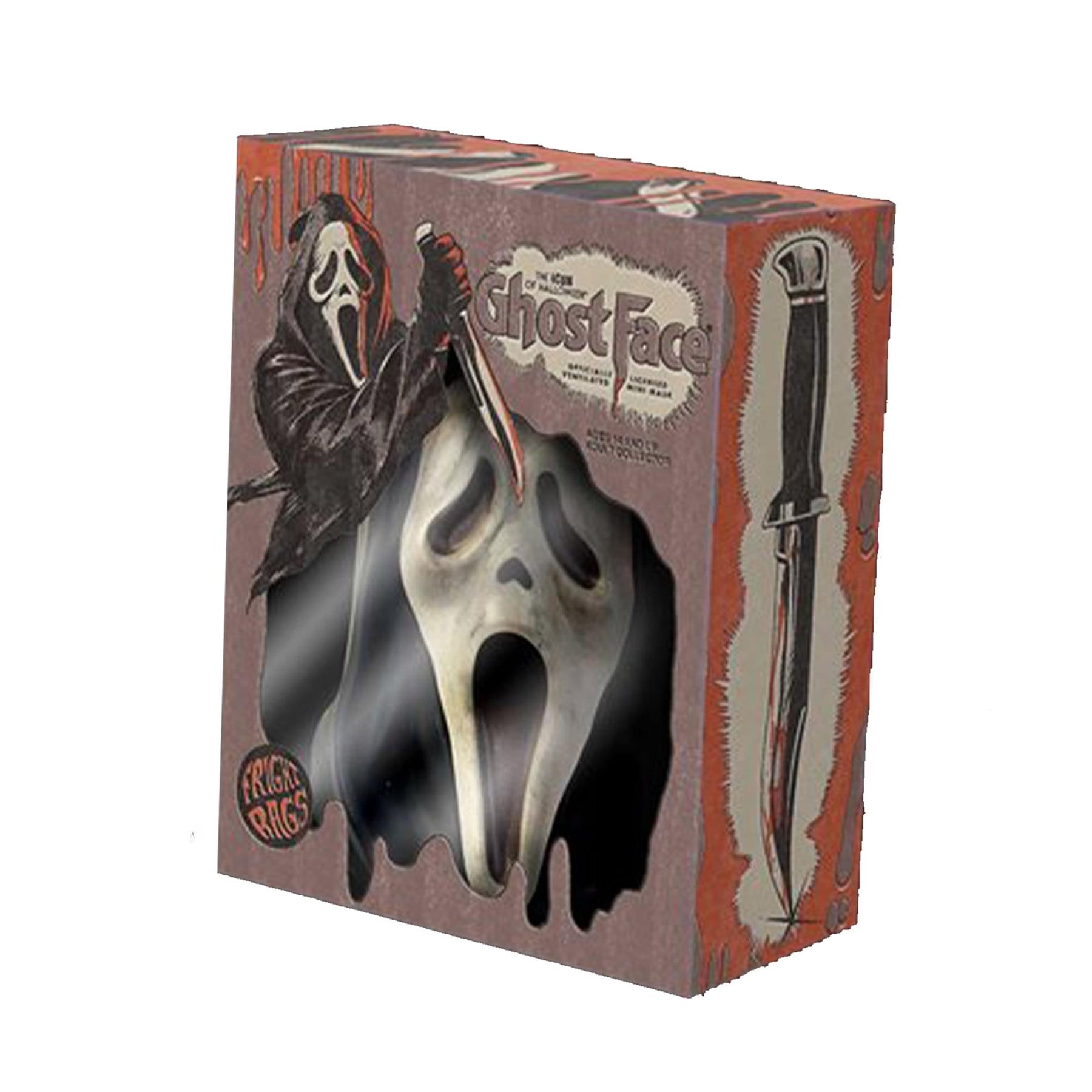 Scream 6 Inch Fright Rags Mini Mask | Ghost Face Aged