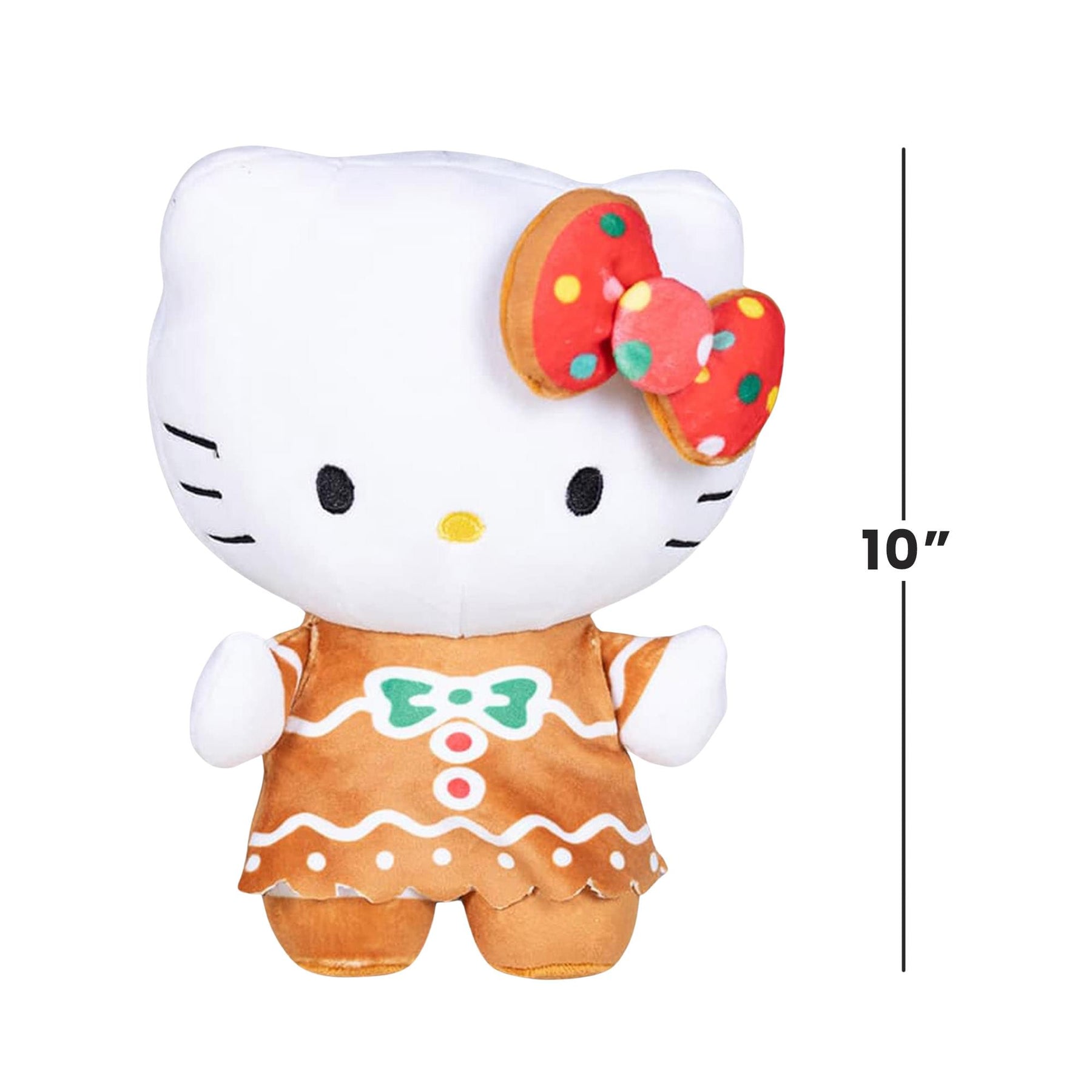 Sanrio Hello Kitty Holiday Gingerbread Dress 10 Inch Plush