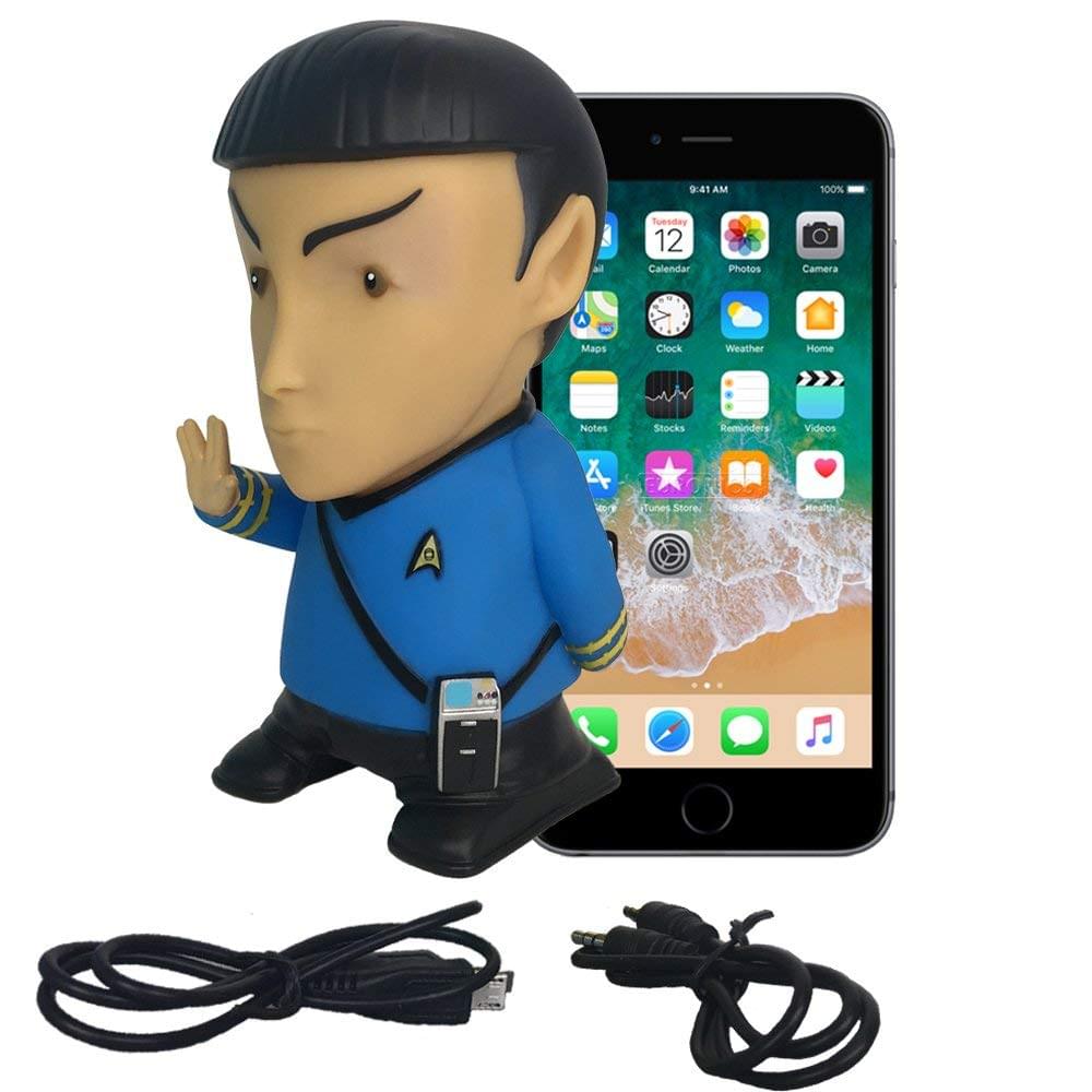 Star Trek Mr. Spock 6" Tall Vinyl Talking Bluetooth Speaker