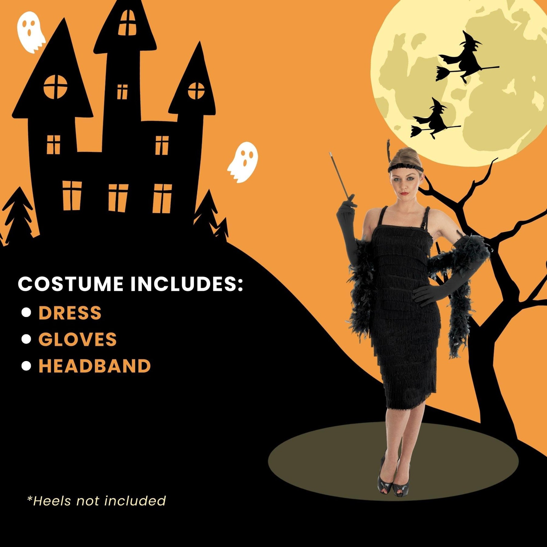 Roaring 20s Girl Black