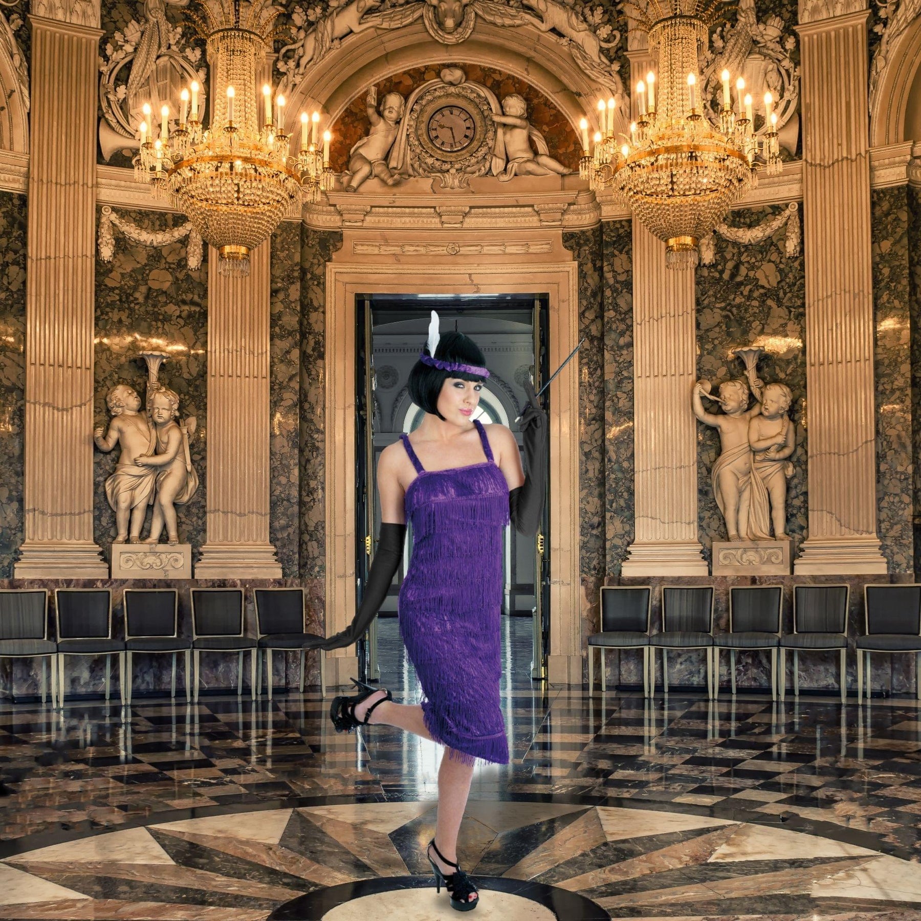 Roaring 20s Girl Purple