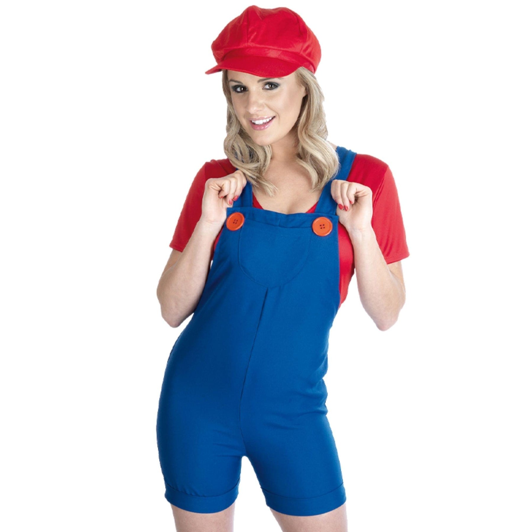 Sexy Red Plumber Adult Costume