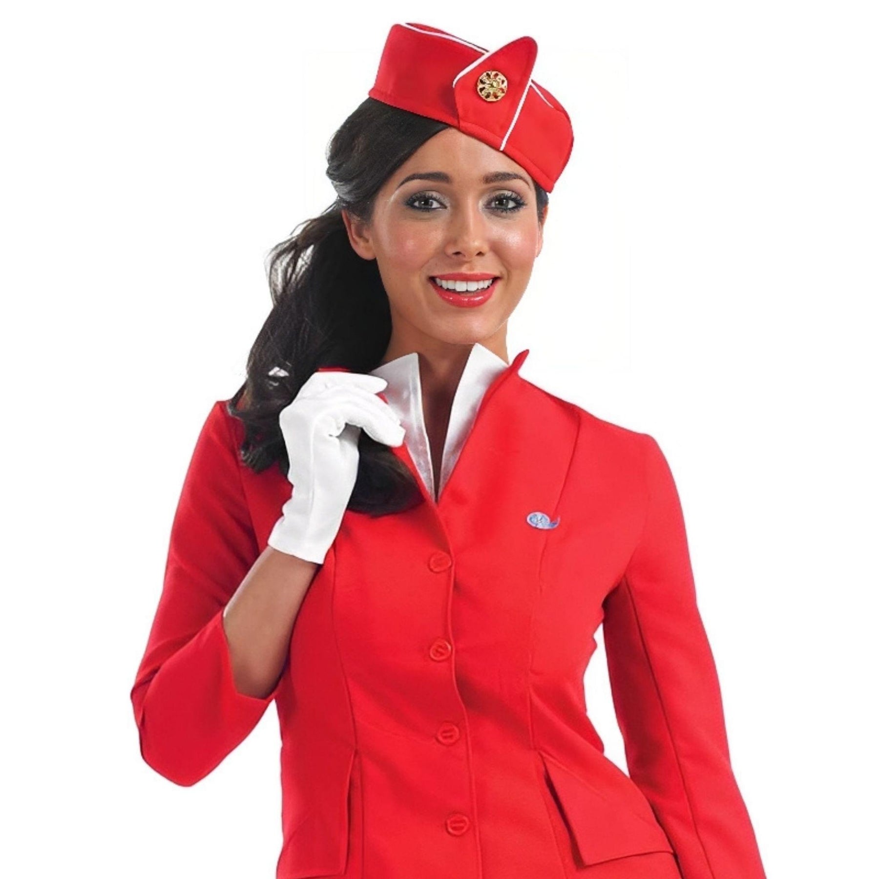 Red Cabin Crew Women's Costume