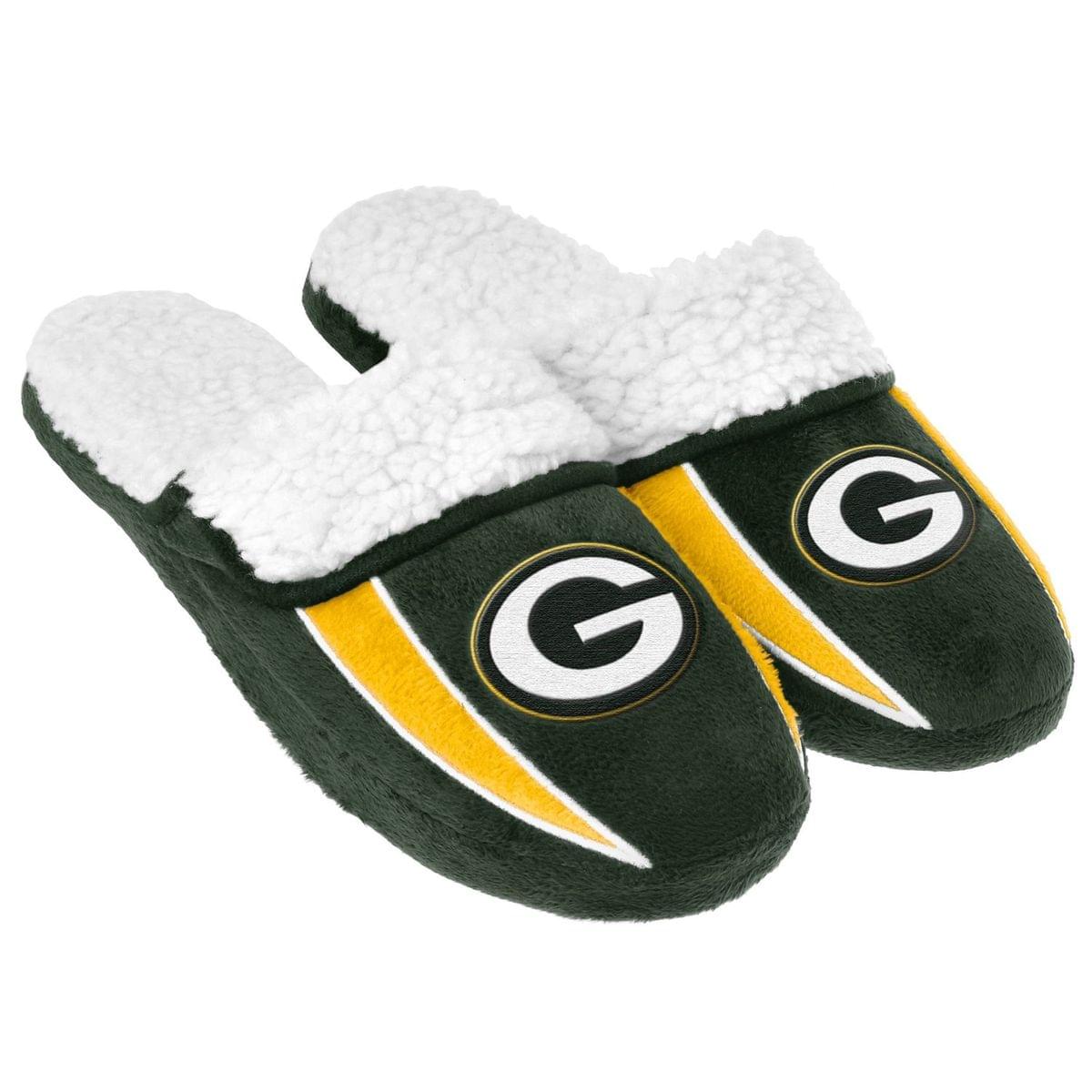 Green Bay Packers Men's NFL Sherpa Slide Slippers