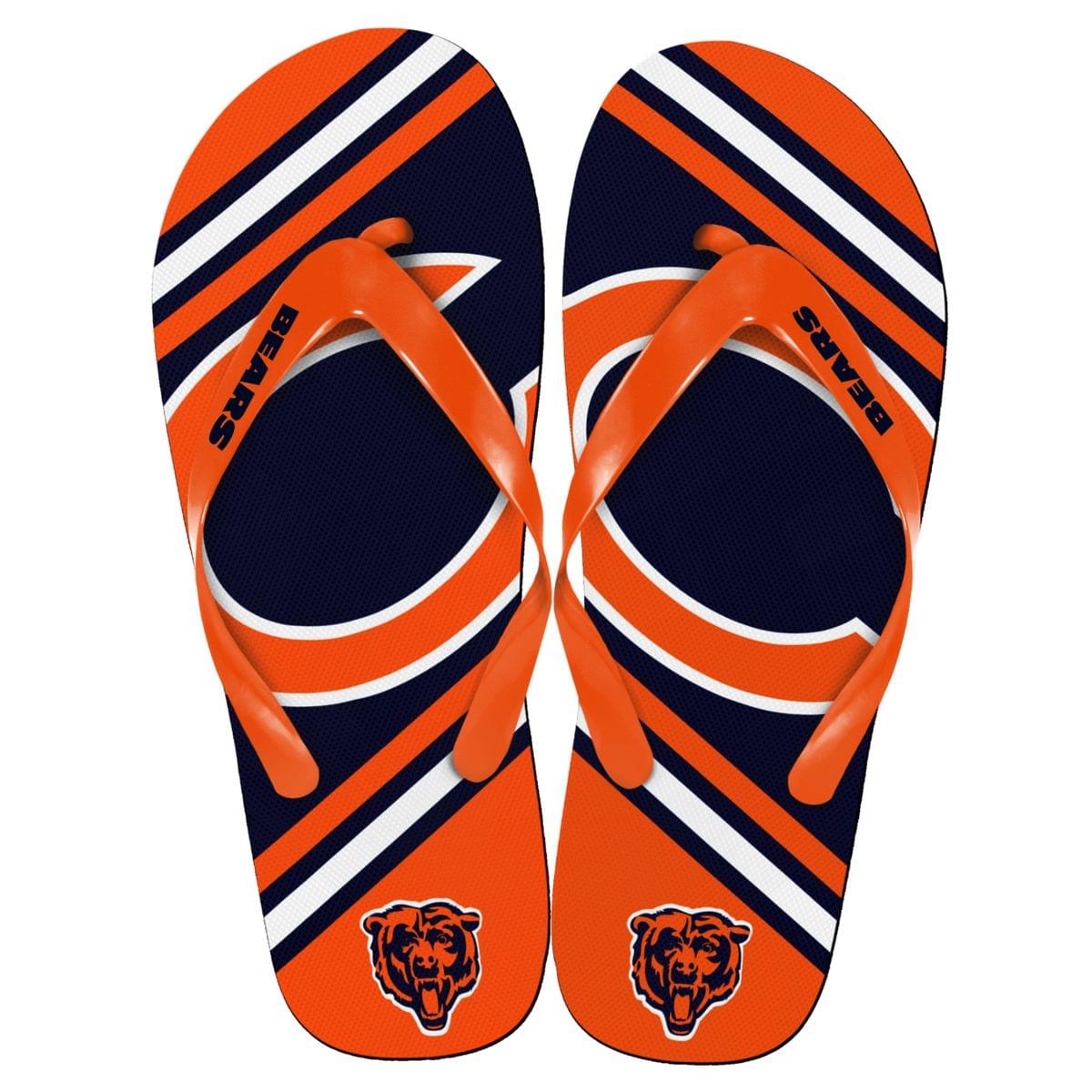 Chicago Bears NFL Unisex Big Logo Flip Flops