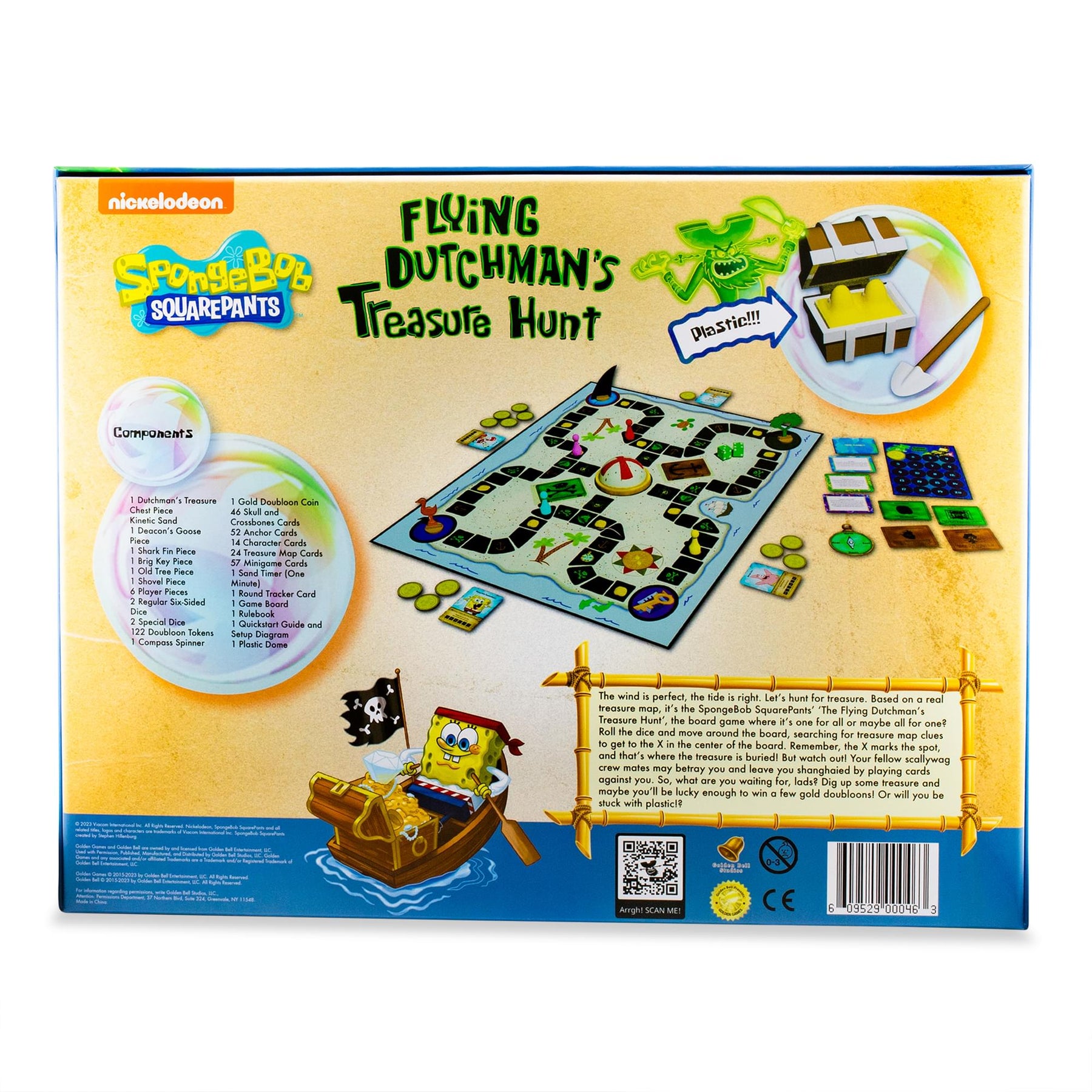 Nickelodeon SpongeBob SquarePants Flying Dutchman's Treasure Hunt Board Game
