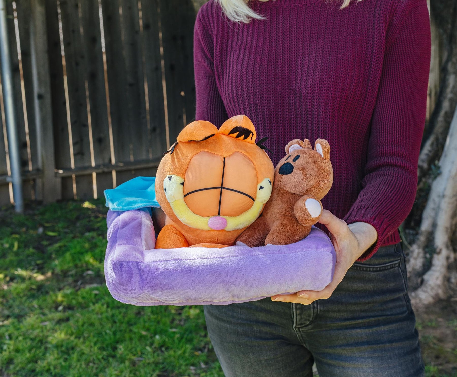Garfield Sleeping With Pookie 7-Inch Collector Plush