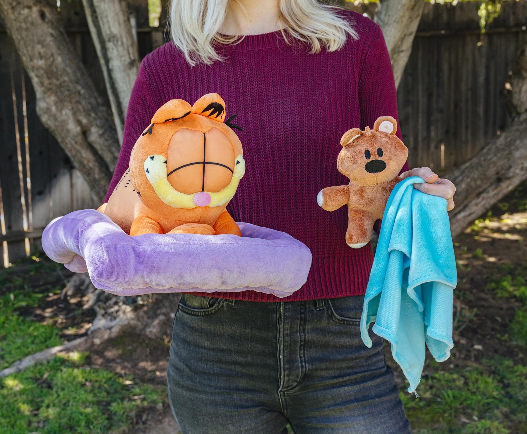 Garfield Sleeping With Pookie 7-Inch Collector Plush