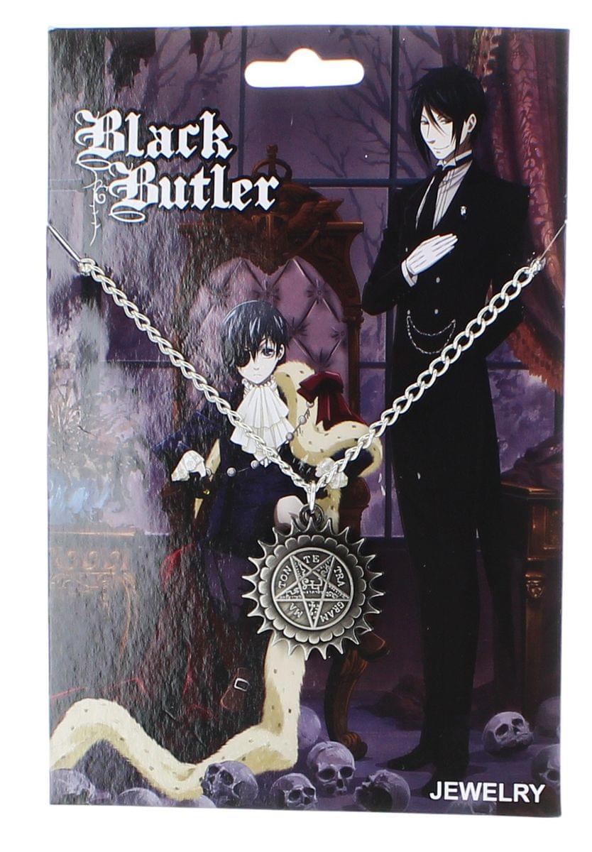 Black Butler Pentagram Metal Necklace