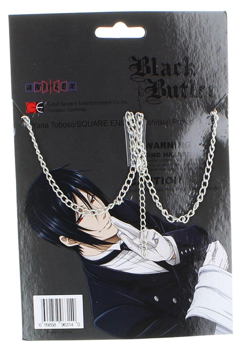 Black Butler Pentagram Metal Necklace