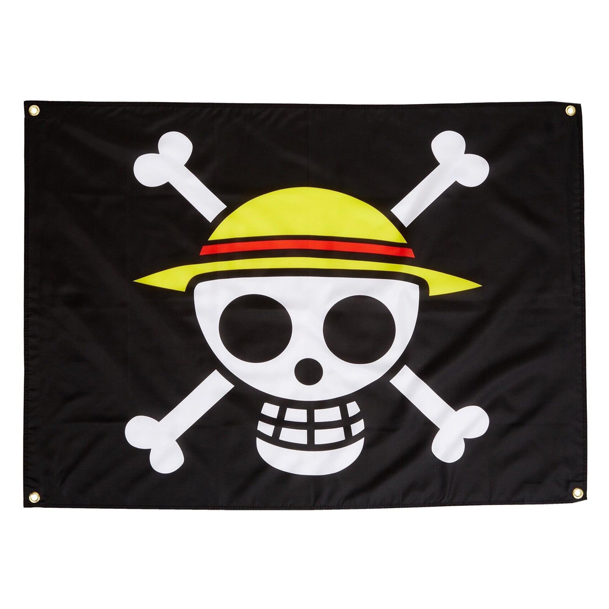 One Piece Luffy's Straw Hat Pirates Skull Flag Free Shipping