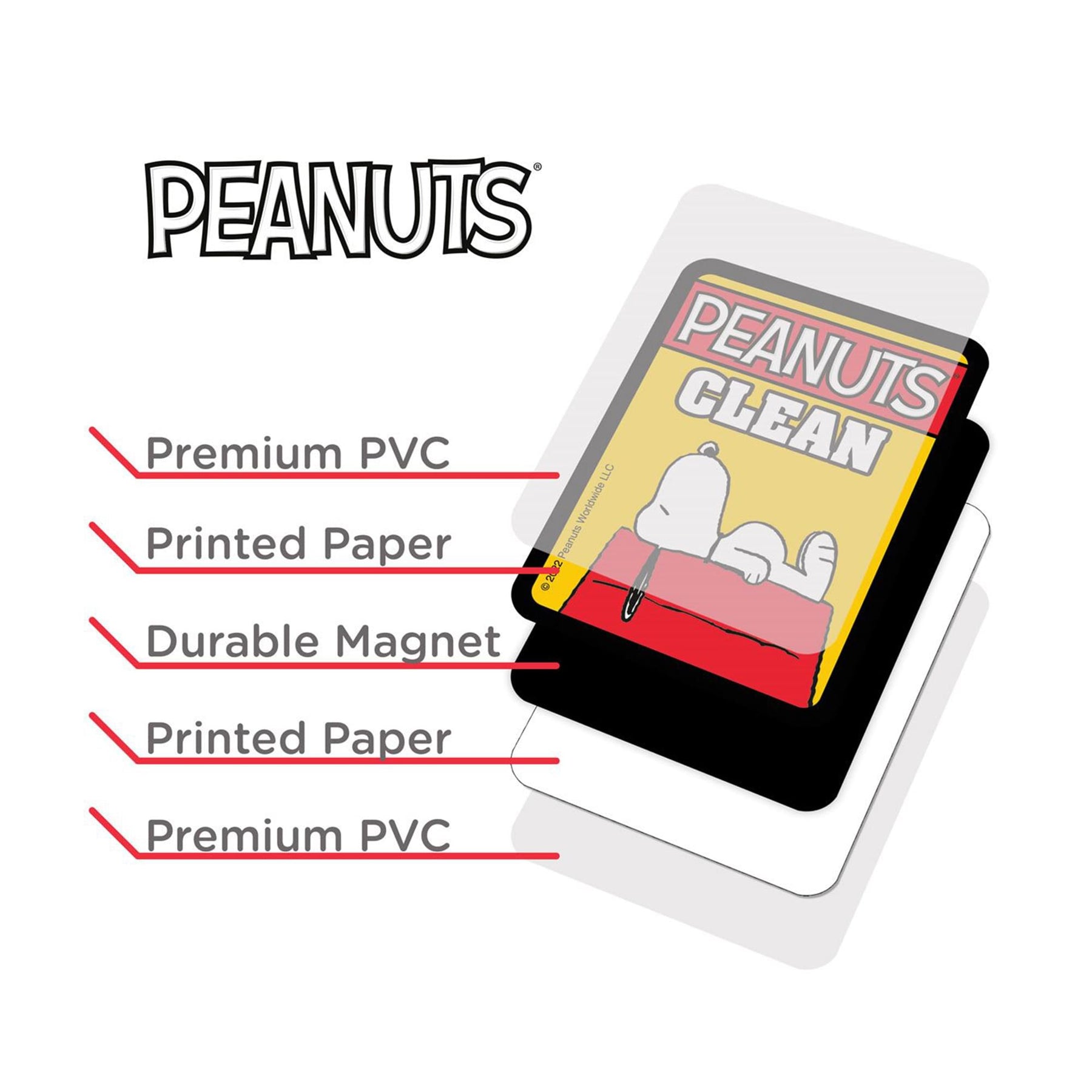Peanuts Snoopy & Ace Double-Sided Dishwasher Magnet