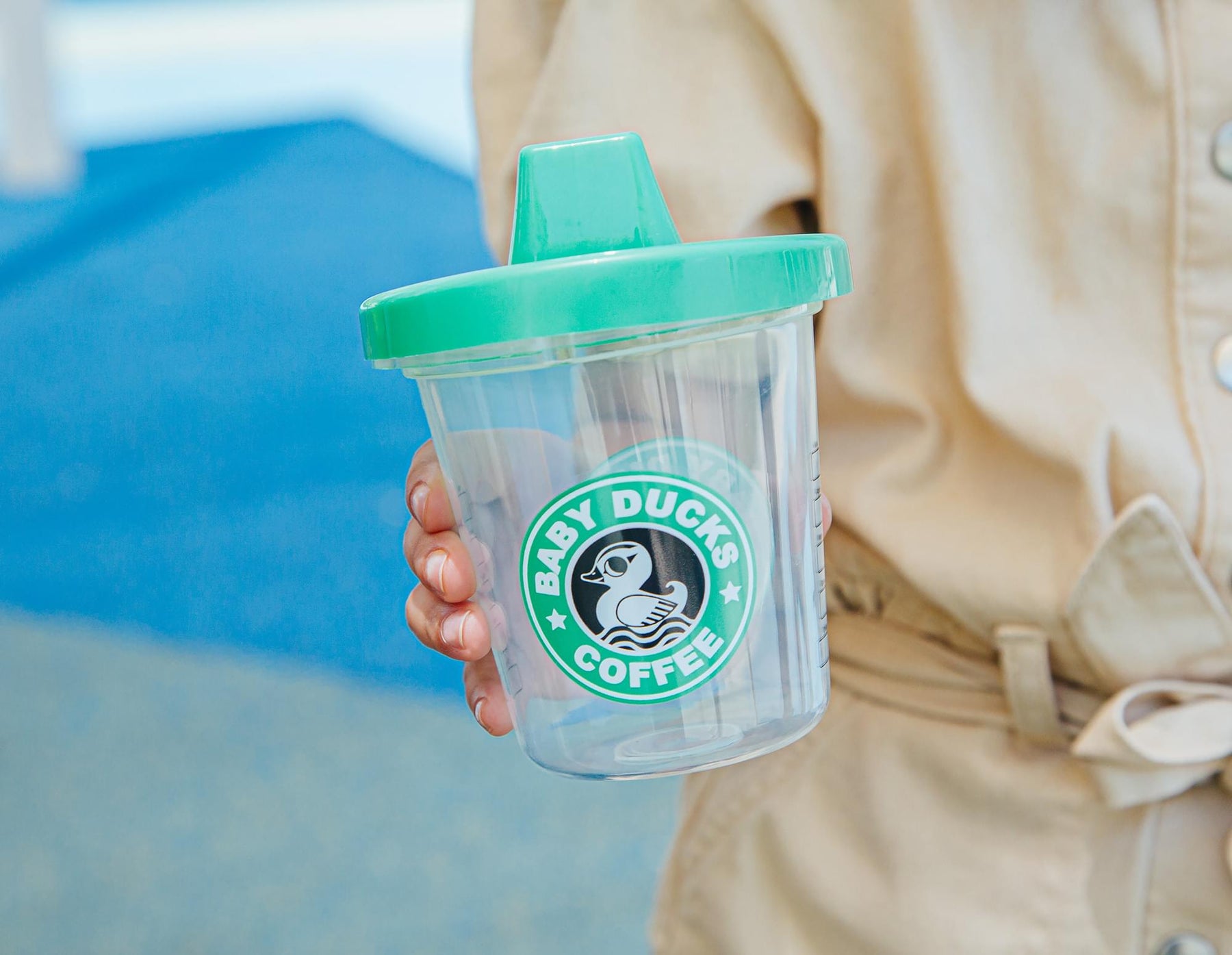 Child's Sippy Cup Baby Ducks Coffee