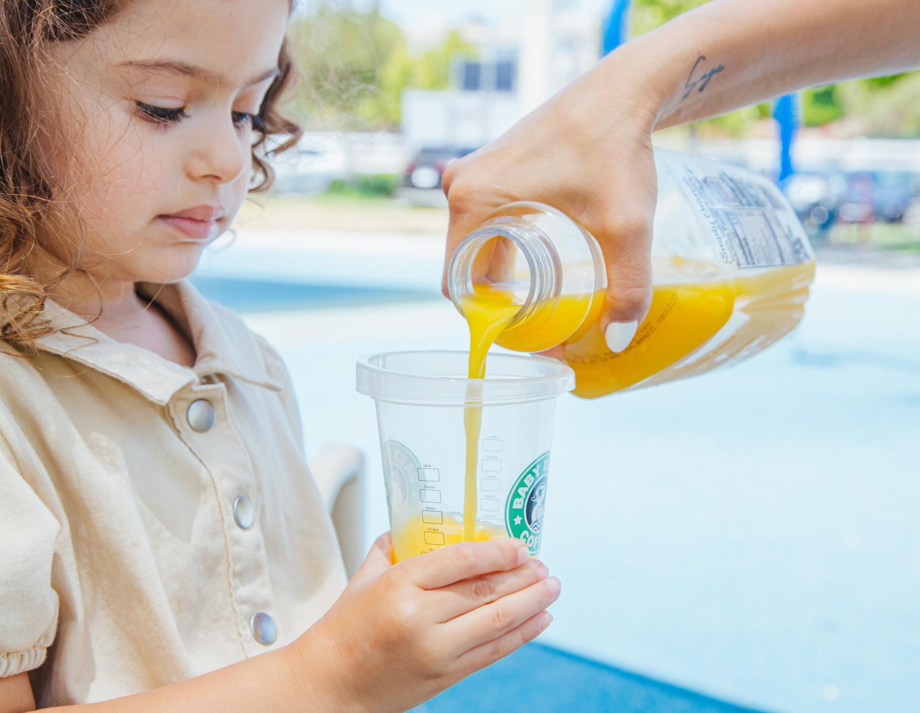 Child's Sippy Cup Baby Ducks Coffee