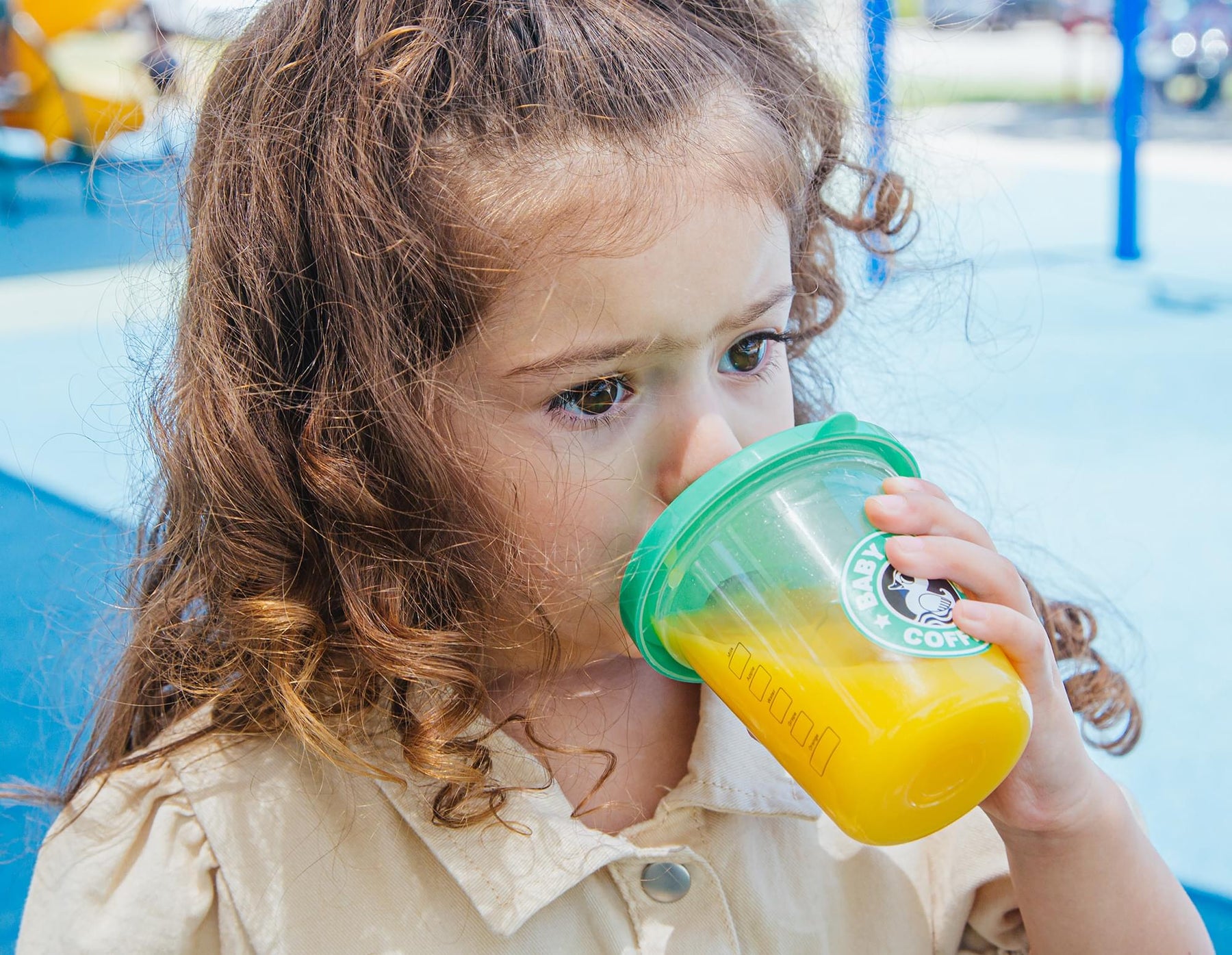 Child's Sippy Cup Baby Ducks Coffee