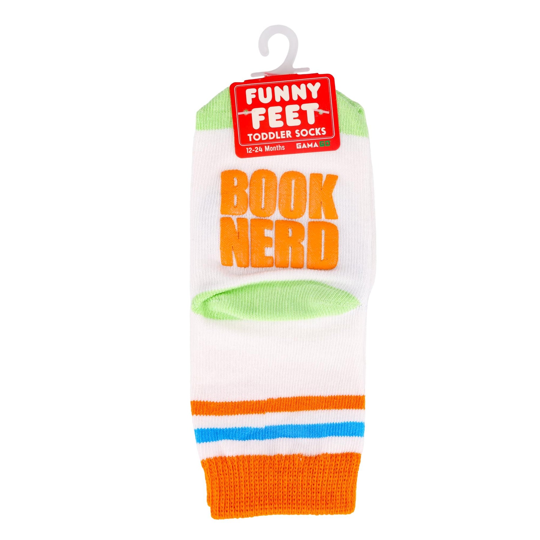 Funny Feet Toddler Socks: Book Nerd