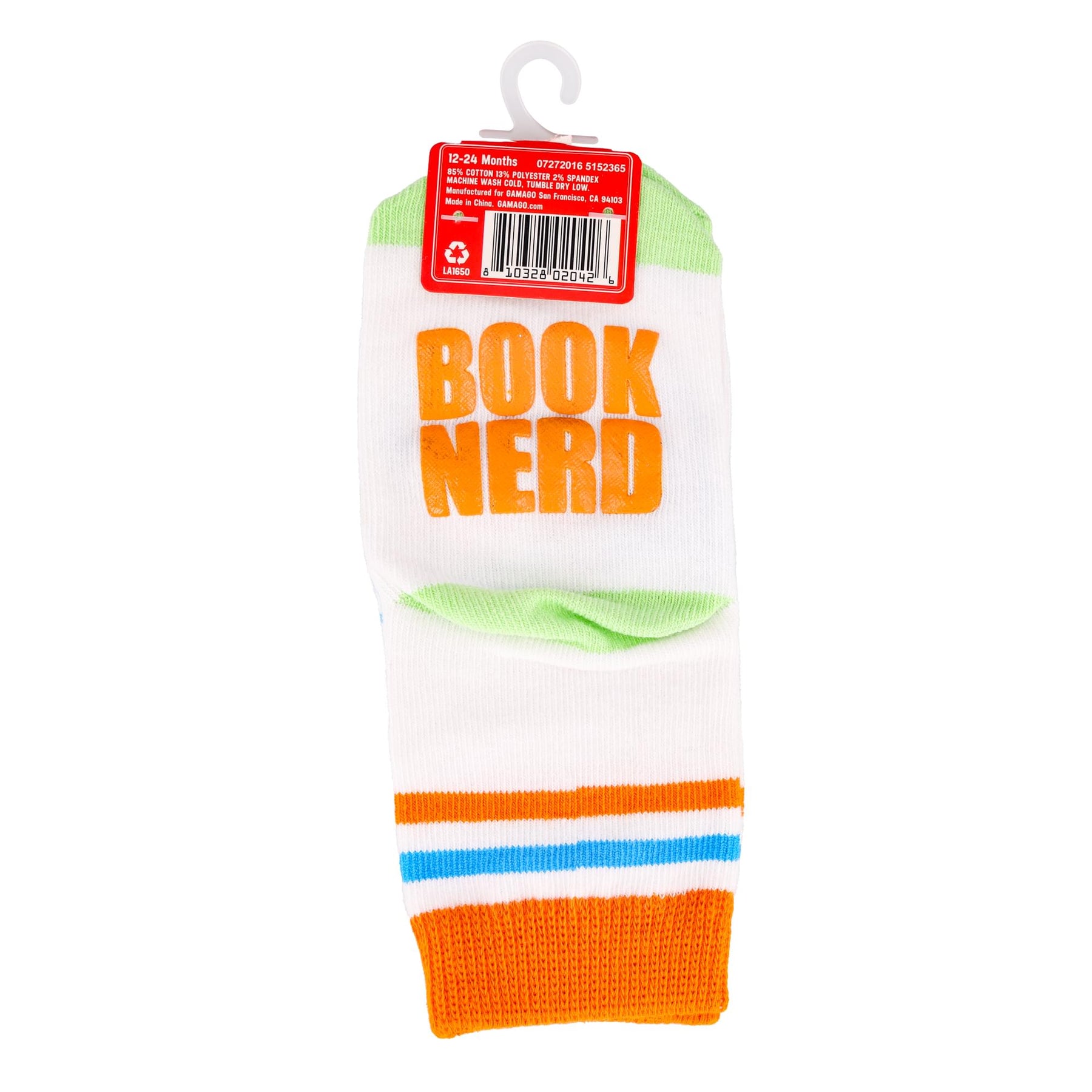 Funny Feet Toddler Socks: Book Nerd