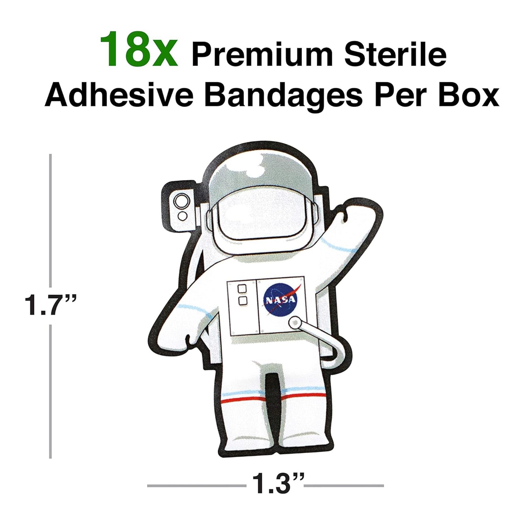 NASA Astronaut Bandages - 18 Count