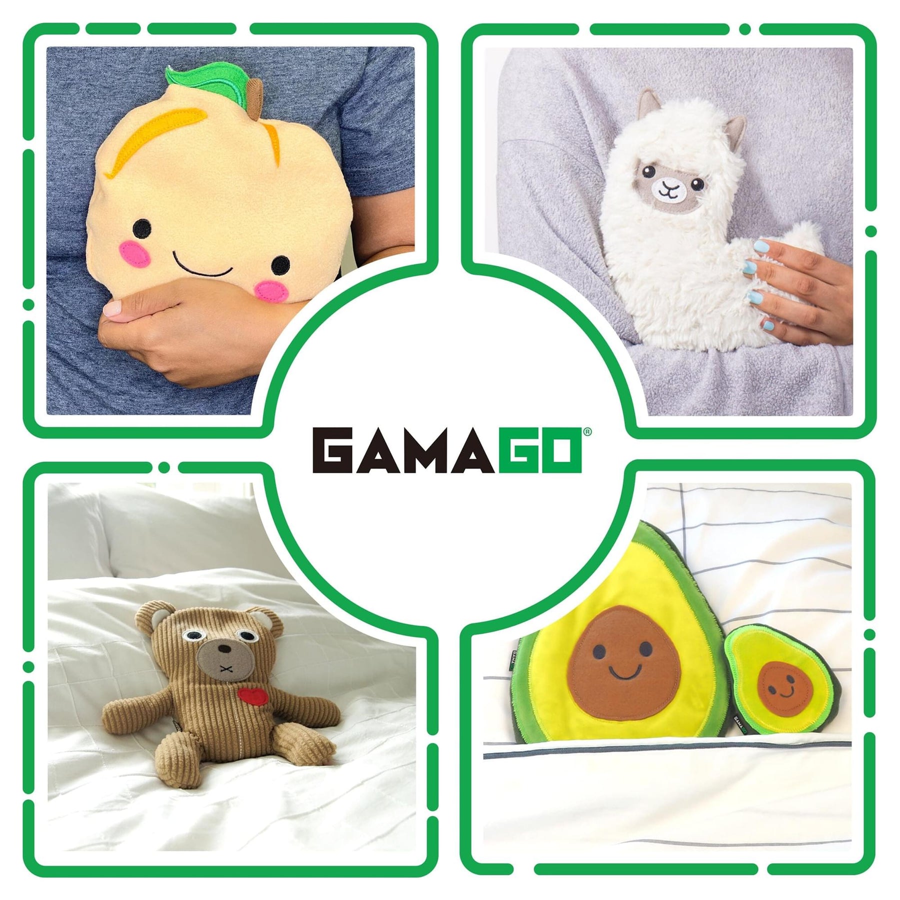 GAMAGO Peach Heating Pad & Pillow Huggable